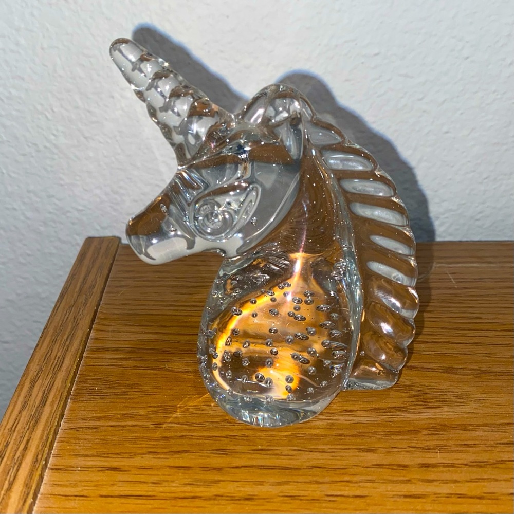 Crystal Unicorn Paperweight